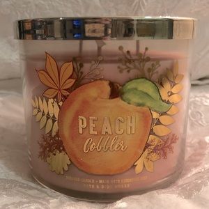 NEW Peach Cobbler BBW 3-wick